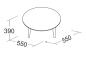 Preview: Beistelltisch ROUND 550 mm