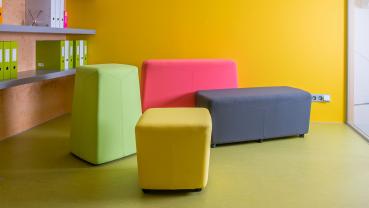 Einsitzer Hocker Stone Round