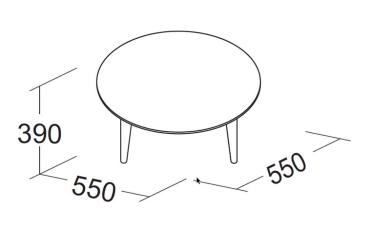 Beistelltisch ROUND 550 mm