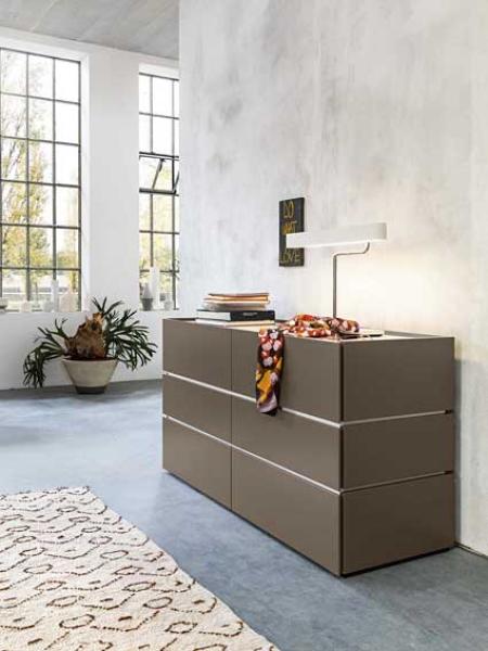 Kommode MAVERIK mit 3+3 Schubladen bicolor