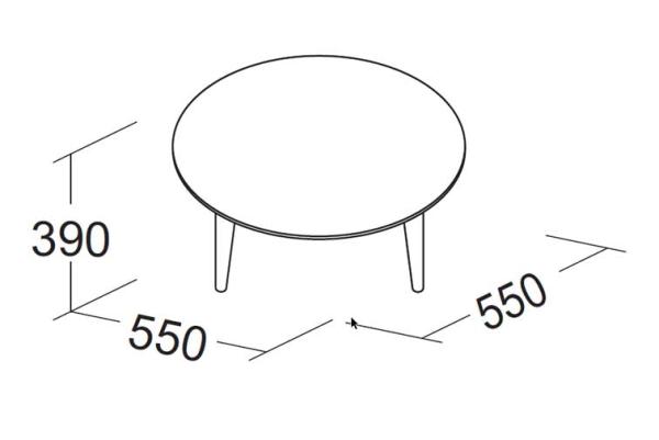 Beistelltisch ROUND 550 mm